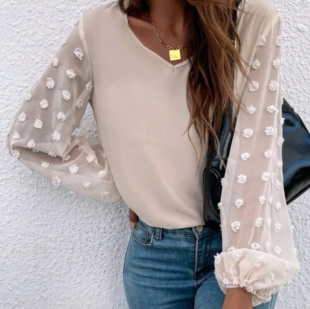 Swiss Dot Blouse NWOT